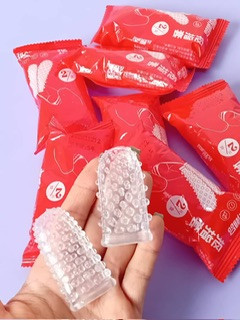 کاندوم انگشتی خاردار ژله ای سیلیکونی