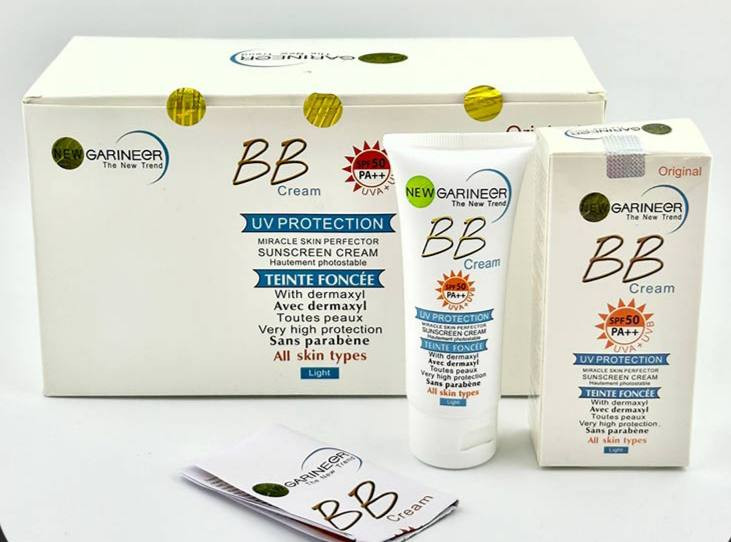 بی بی کرم گارنیر رنگ روشن SPF50 حجم 50ml